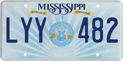 MS license plate LYY482