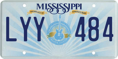 MS license plate LYY484
