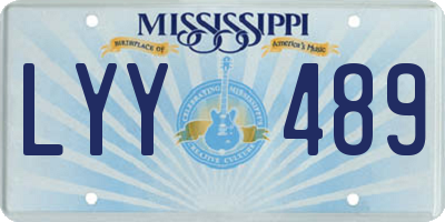 MS license plate LYY489