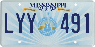 MS license plate LYY491