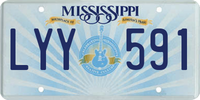 MS license plate LYY591