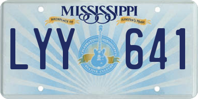 MS license plate LYY641