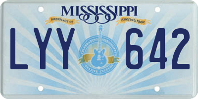 MS license plate LYY642