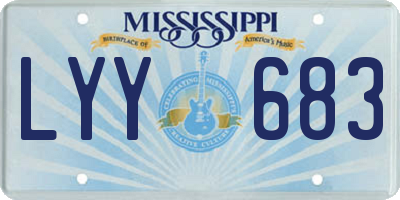 MS license plate LYY683