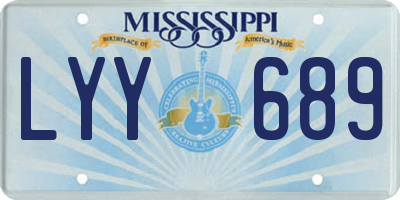 MS license plate LYY689