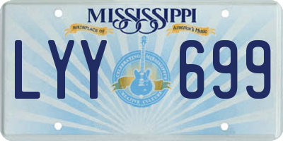MS license plate LYY699
