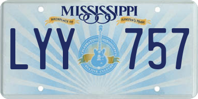 MS license plate LYY757