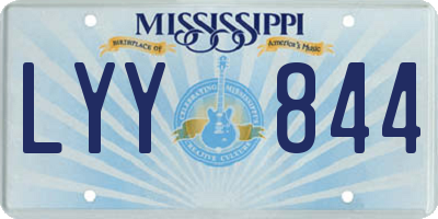 MS license plate LYY844