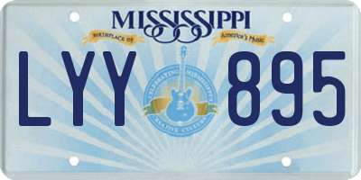 MS license plate LYY895