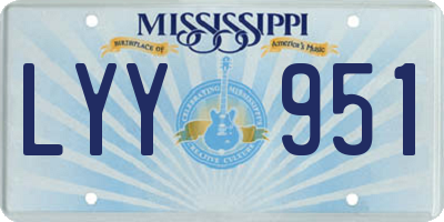 MS license plate LYY951
