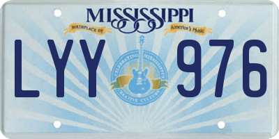 MS license plate LYY976