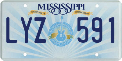 MS license plate LYZ591