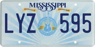 MS license plate LYZ595