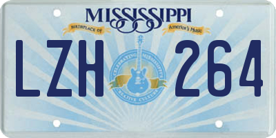 MS license plate LZH264