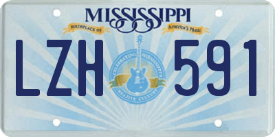 MS license plate LZH591