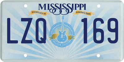 MS license plate LZQ169