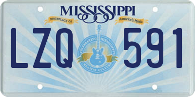 MS license plate LZQ591