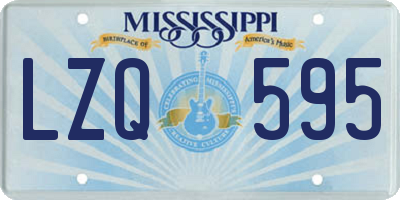 MS license plate LZQ595