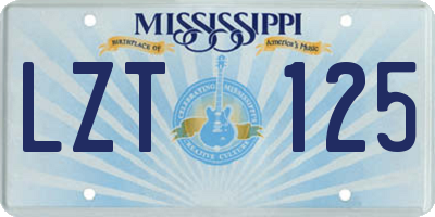 MS license plate LZT125
