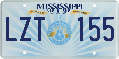 MS license plate LZT155