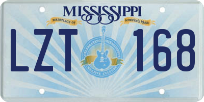 MS license plate LZT168