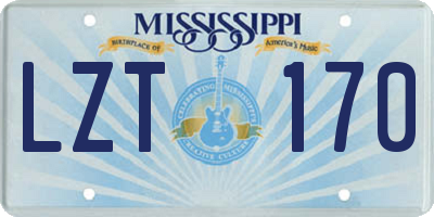 MS license plate LZT170