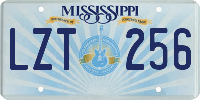 MS license plate LZT256