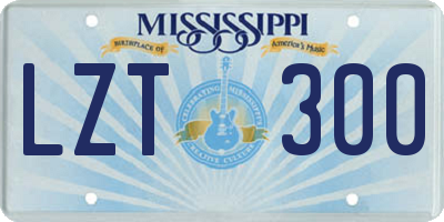MS license plate LZT300