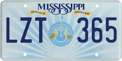 MS license plate LZT365