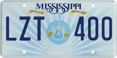 MS license plate LZT400