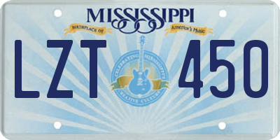 MS license plate LZT450