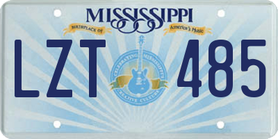 MS license plate LZT485