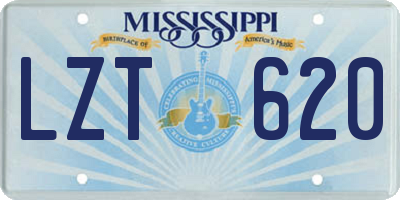 MS license plate LZT620