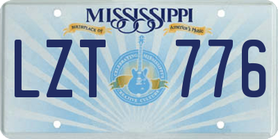 MS license plate LZT776