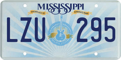 MS license plate LZU295