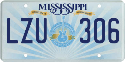MS license plate LZU306