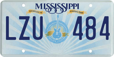MS license plate LZU484