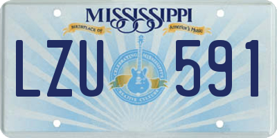 MS license plate LZU591