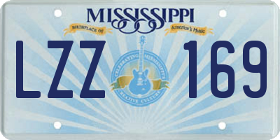 MS license plate LZZ169