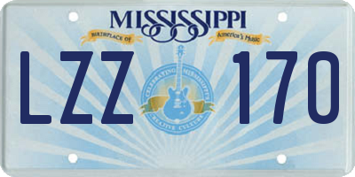 MS license plate LZZ170