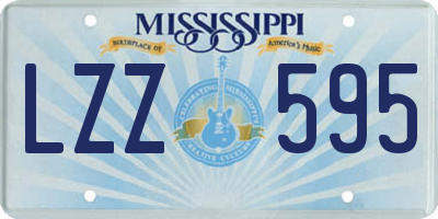 MS license plate LZZ595