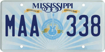 MS license plate MAA338