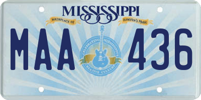 MS license plate MAA436