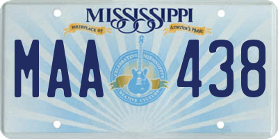 MS license plate MAA438