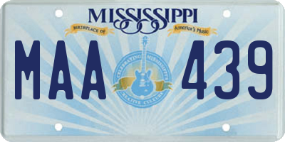 MS license plate MAA439