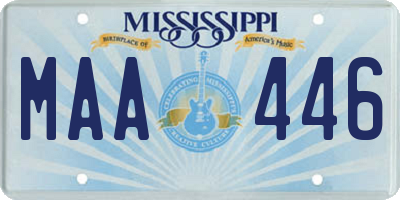 MS license plate MAA446