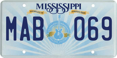MS license plate MAB069