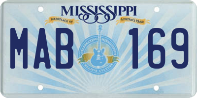 MS license plate MAB169
