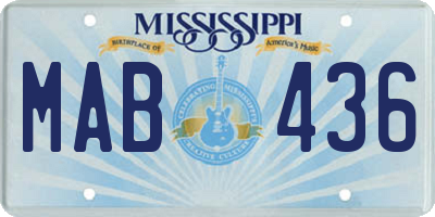 MS license plate MAB436