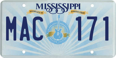 MS license plate MAC171